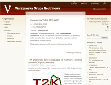 Tablet Screenshot of neutrino.fuw.edu.pl